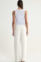 Celia Knit Top in Pale Blue Marle