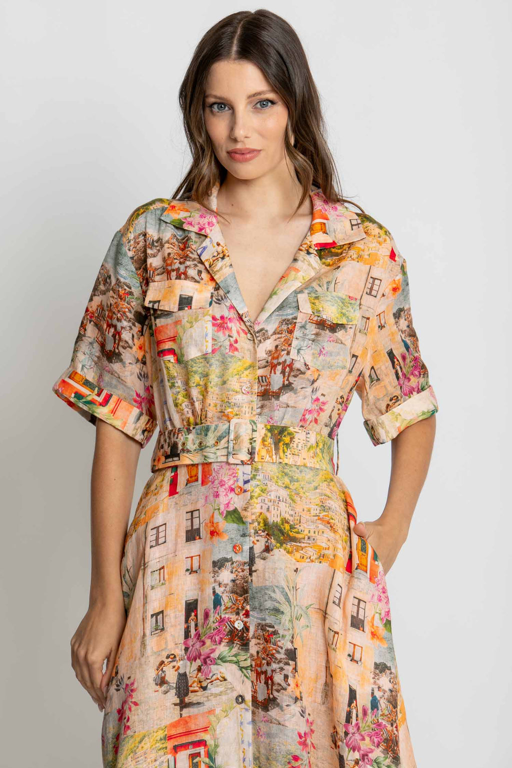Charlie SS Maxi Dress in Capri