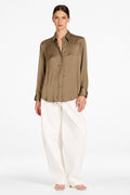 Charmeuse Shirt in Malt