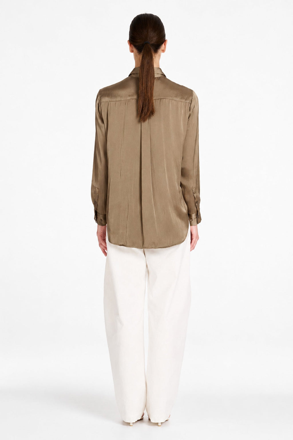 Charmeuse Shirt in Malt