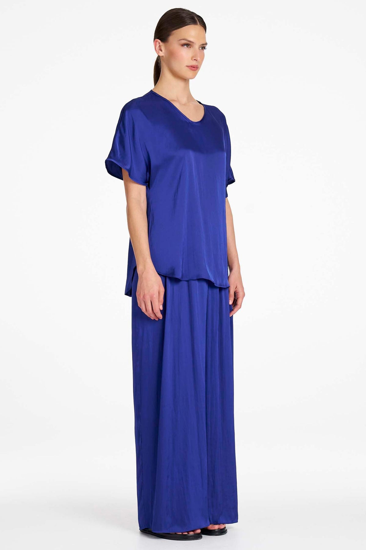 Charmeuse Pant in Cobalt