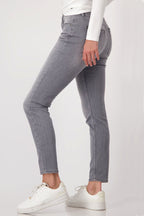 Chrome Jeans with Rhinestone Trim
