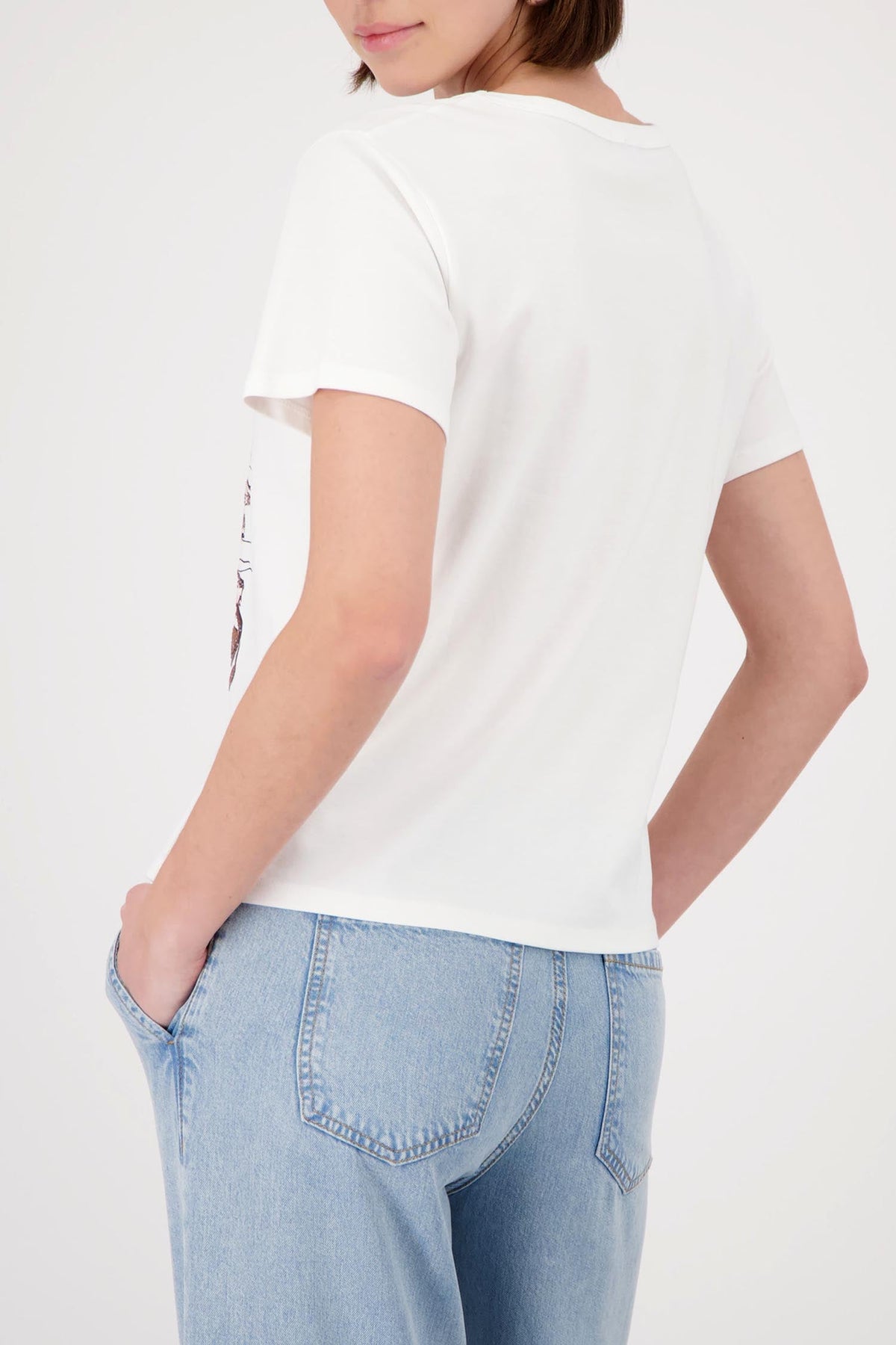 City Print T-Shirt in Cream