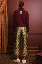 Claudia Knit Polo in Plum