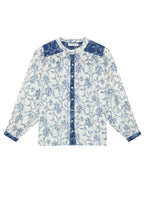 Cleo Blouse in White Fuji