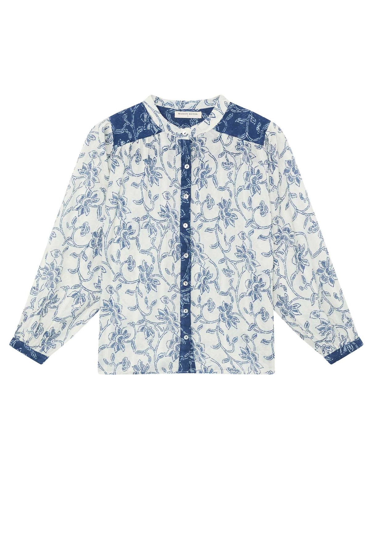 Cleo Blouse in White Fuji
