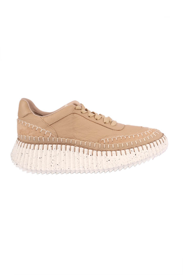 Cobus Leather Sneakers in Camel