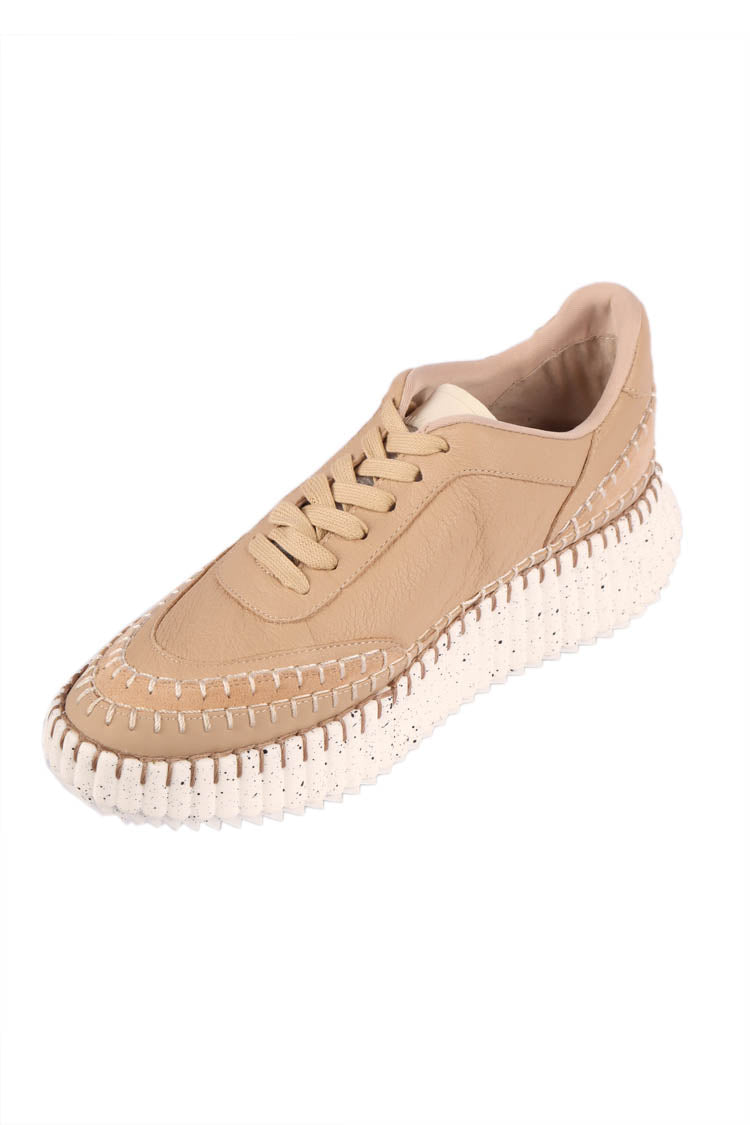 Cobus Leather Sneakers in Camel
