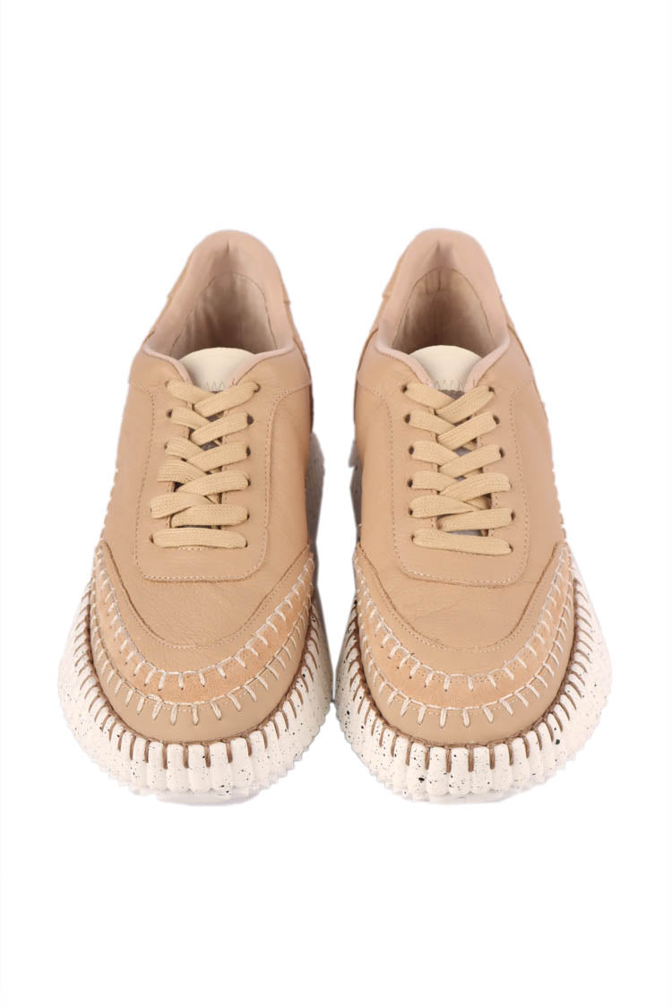 Cobus Leather Sneakers in Camel