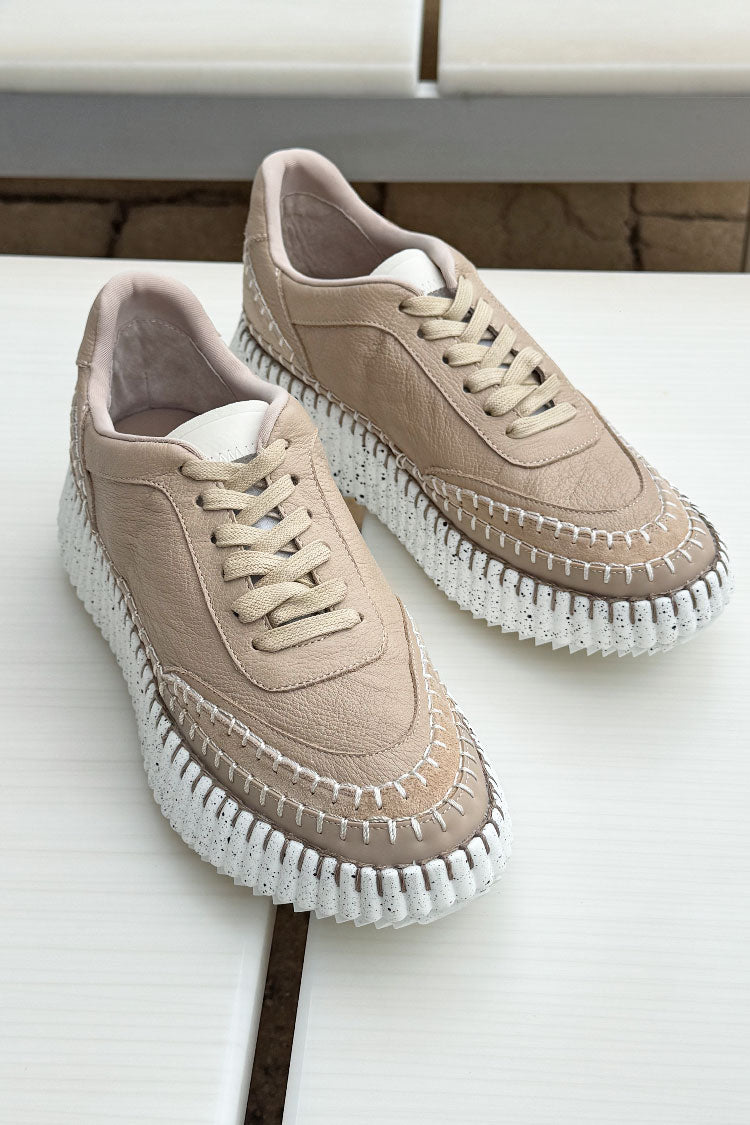 Cobus Leather Sneakers in Camel