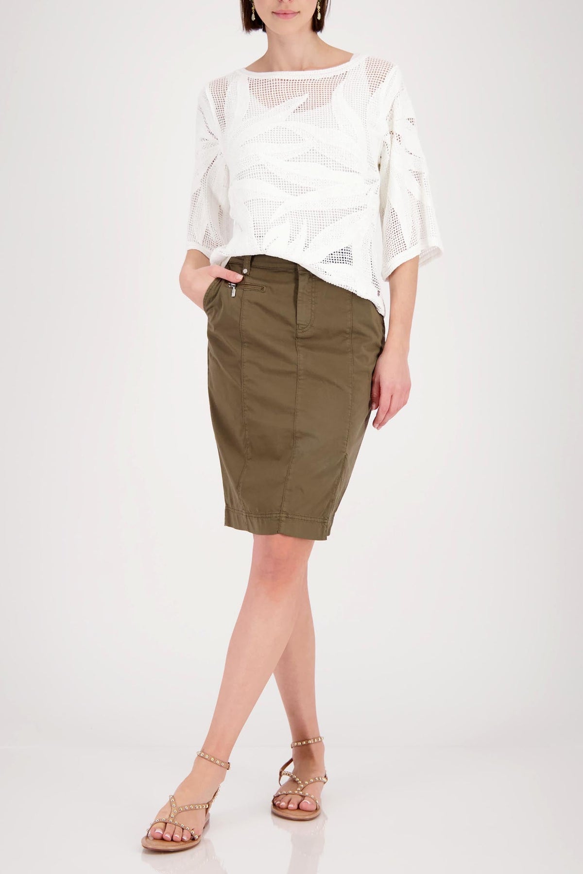 Cornelly Leaf Sweater in Cream
