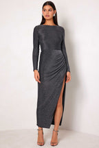 Corrine Dress in Gunmetal