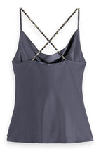 Cowlneck Camisole w Sequin Straps in Antra | FINAL SALE