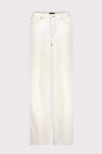 Flare Contrast Seam Jean in Beige