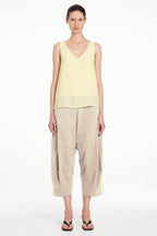 Cropped Tuscan Pant in Hay