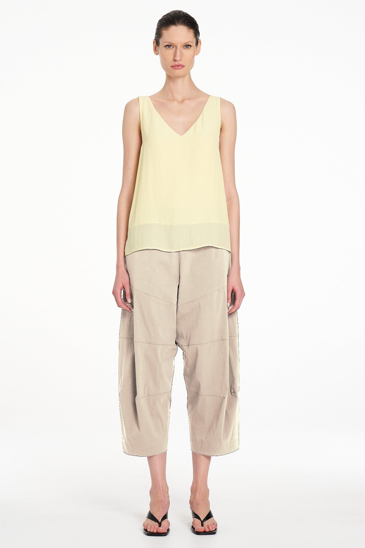 Cropped Tuscan Pant in Hay