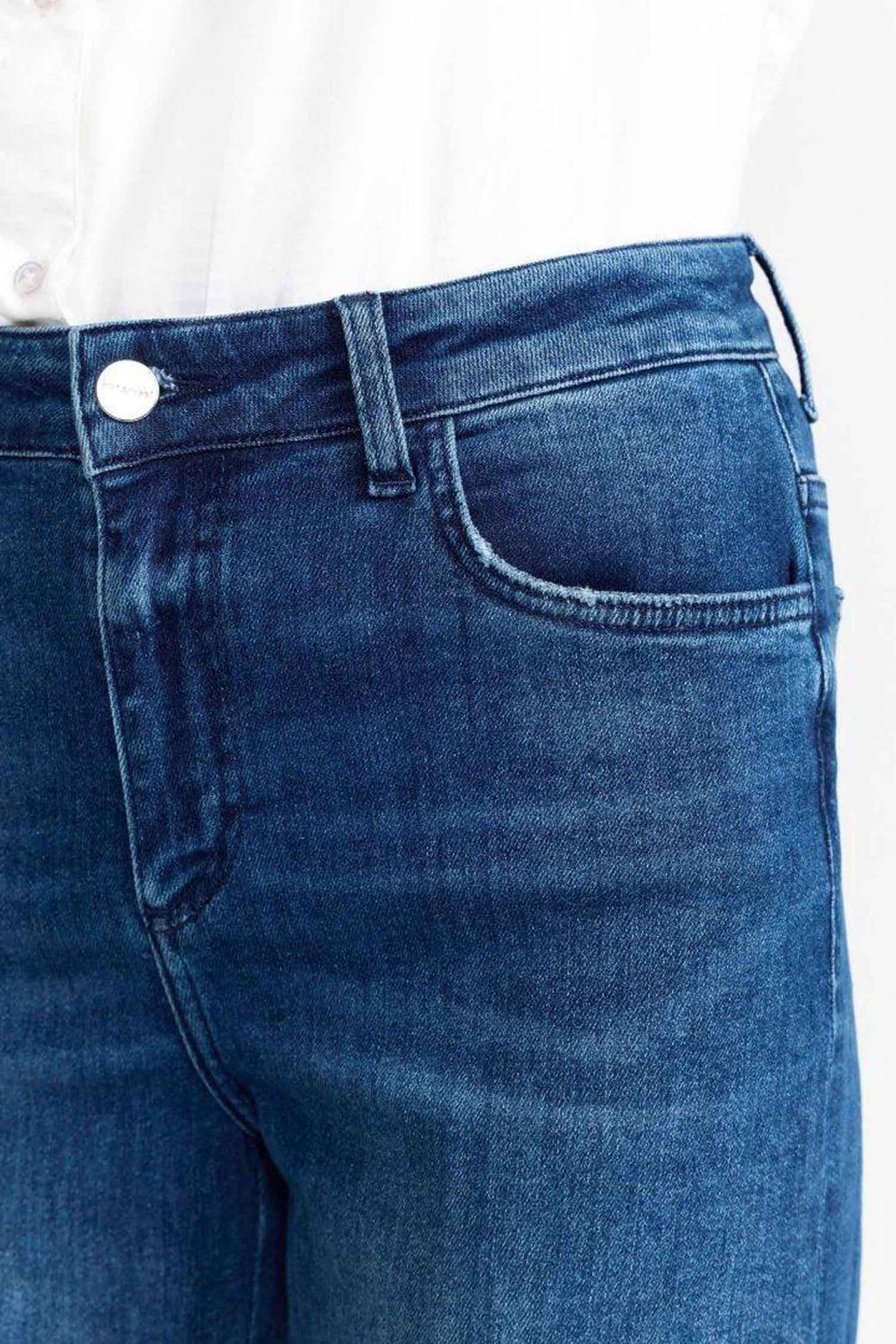 Culotte Deep Blue Denim in Denim Blue