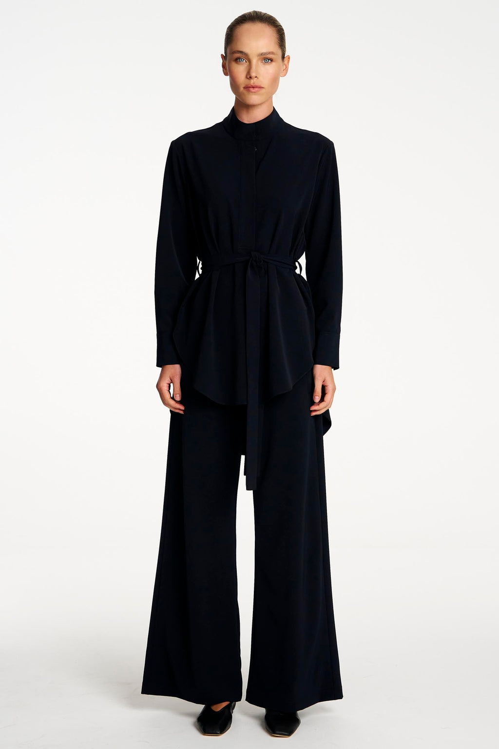 Cylinder Tunic in Navy