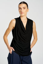 Drape Shell in Black