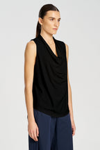 Drape Shell in Black