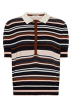 Dahlia Knit Polo in Multistripe