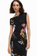 Delaware Midi Dress in Black