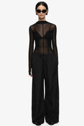Delila LS Top in Black