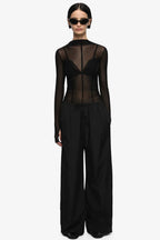 Delila LS Top in Black