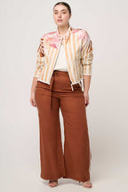 Delray Reversible Printed Jacket in Golden Promenade/ Gilded Frond