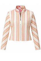 Delray Reversible Printed Jacket in Golden Promenade/ Gilded Frond