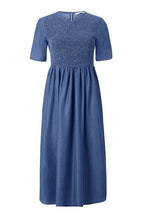Denim Blue Tencel Midi Dress | FINAL SALE