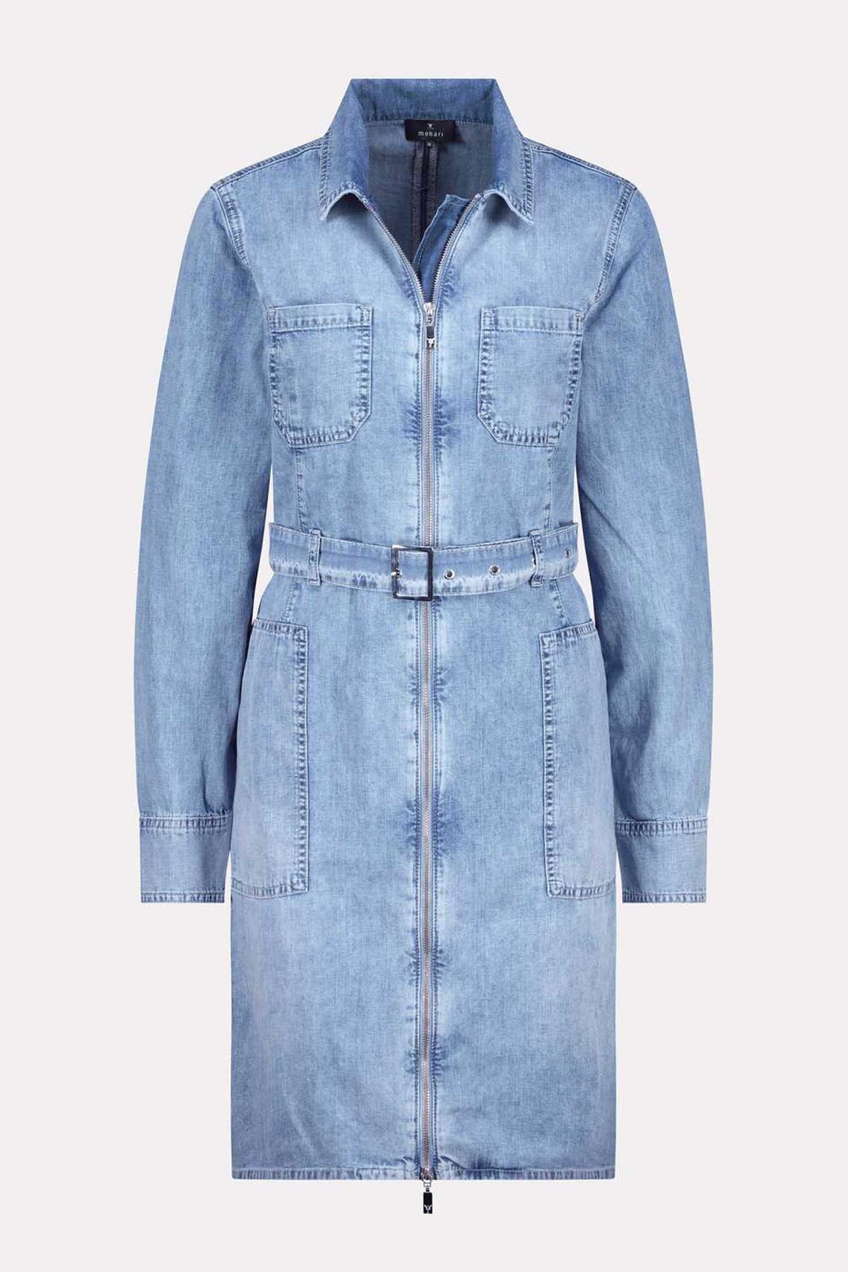 Denim LS Midi Coat Dress