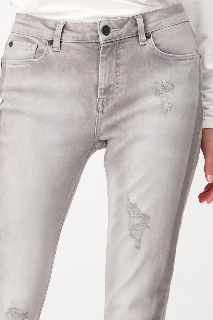 Destroyed Jeans w Contrast Stripes | FINAL SALE