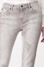 Destroyed Jeans w Contrast Stripes | FINAL SALE