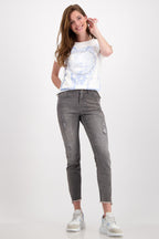 Destroyed Jeans w Rhinestones in Grey | FINAL SALE
