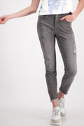 Destroyed Jeans w Rhinestones in Grey | FINAL SALE
