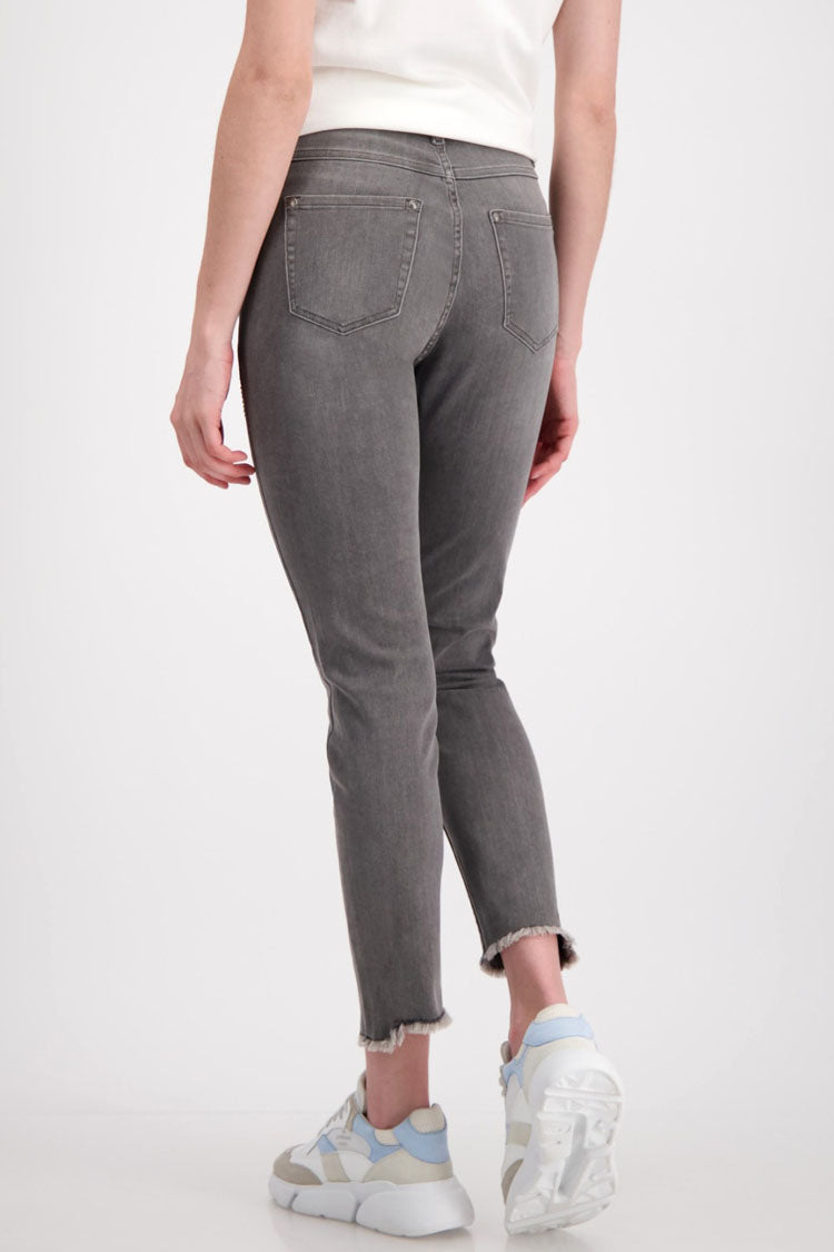 Destroyed Jeans w Rhinestones in Grey | FINAL SALE