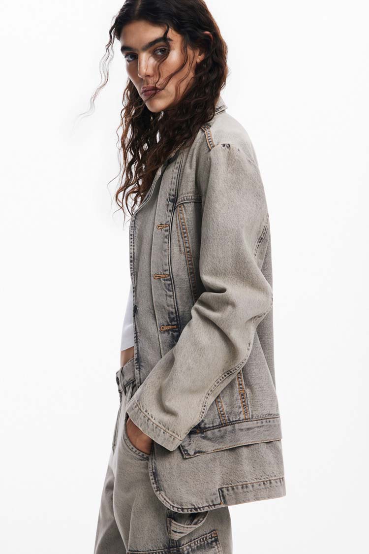 Distressed Denim Blazer | FINAL SALE