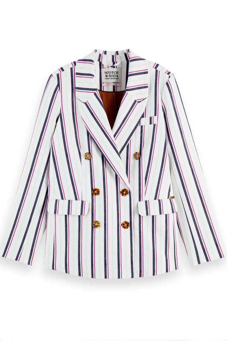 Double Breasted Striped Blazer | FINAL SALE