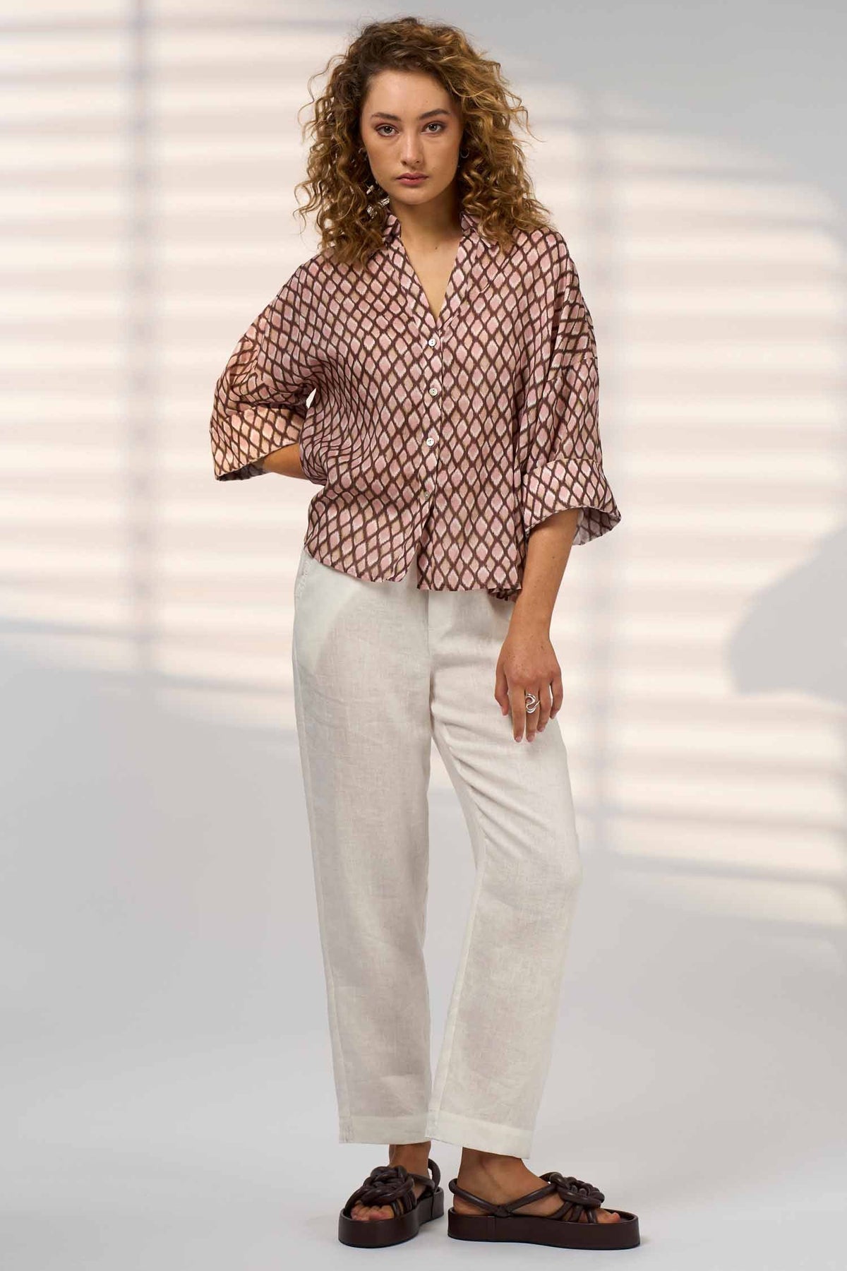 Double Up Shirt in Blush