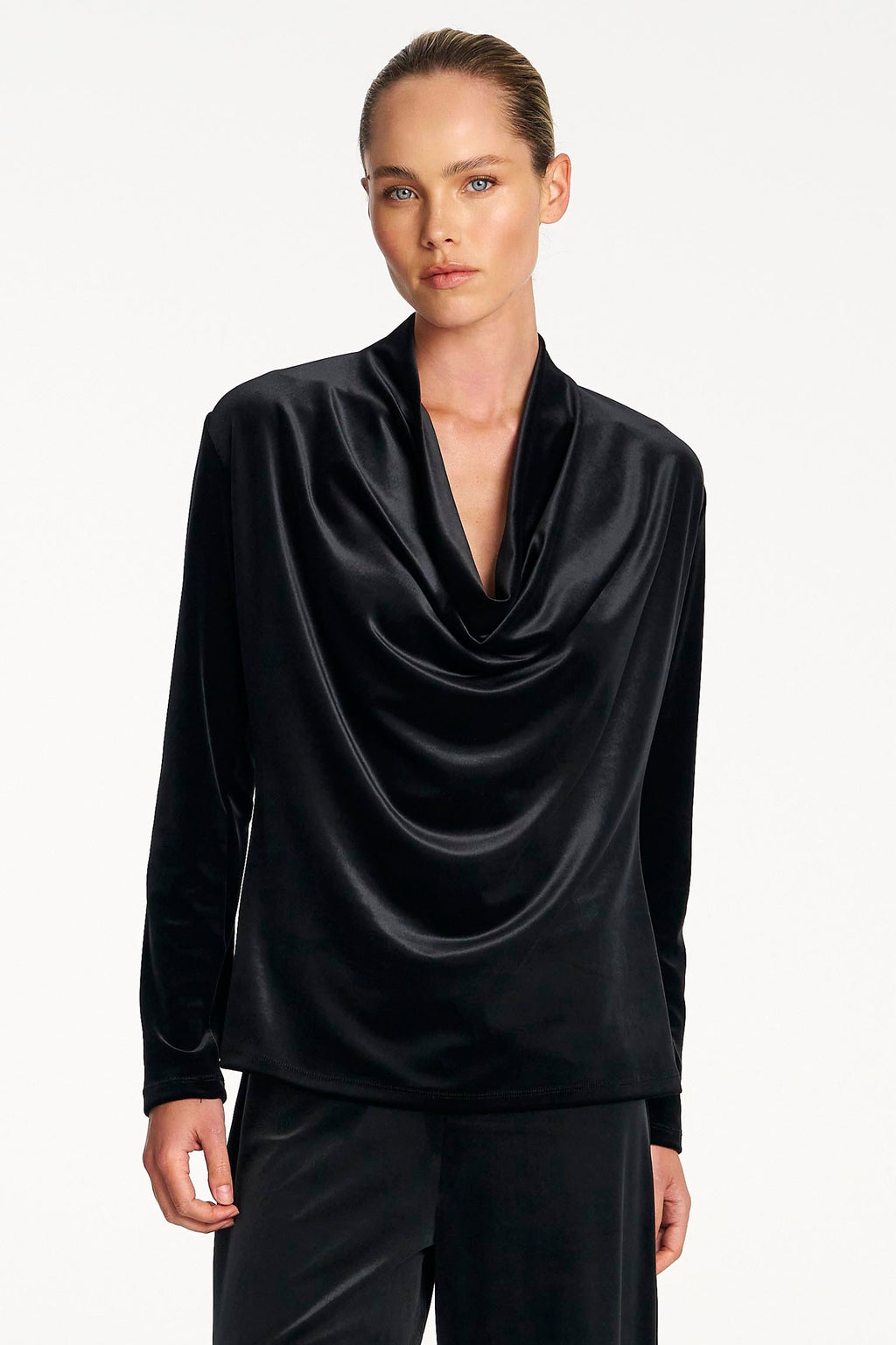 Drape Top in Black | FINAL SALE