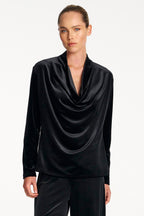 Drape Top in Black | FINAL SALE