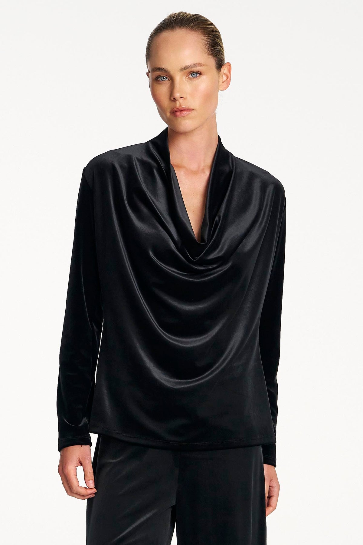 Drape Top in Black | FINAL SALE