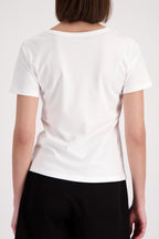 Drawn Women T-Shirt in Cream