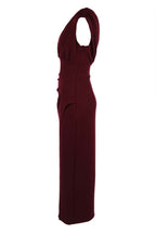Lucy Ankle Dress in Wine