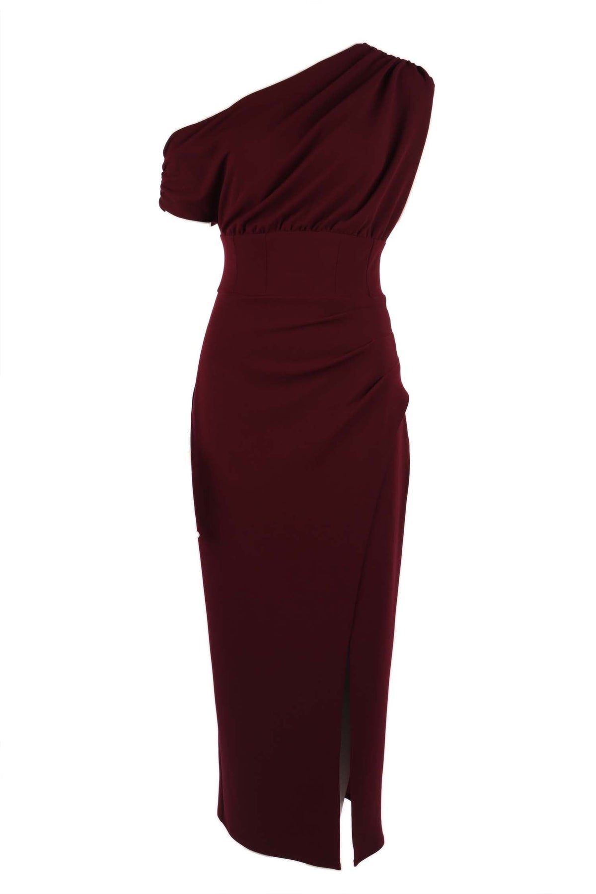 Lucy Ankle Dress in Wine