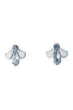 Angela Crystal Earrings in Clear Misty White