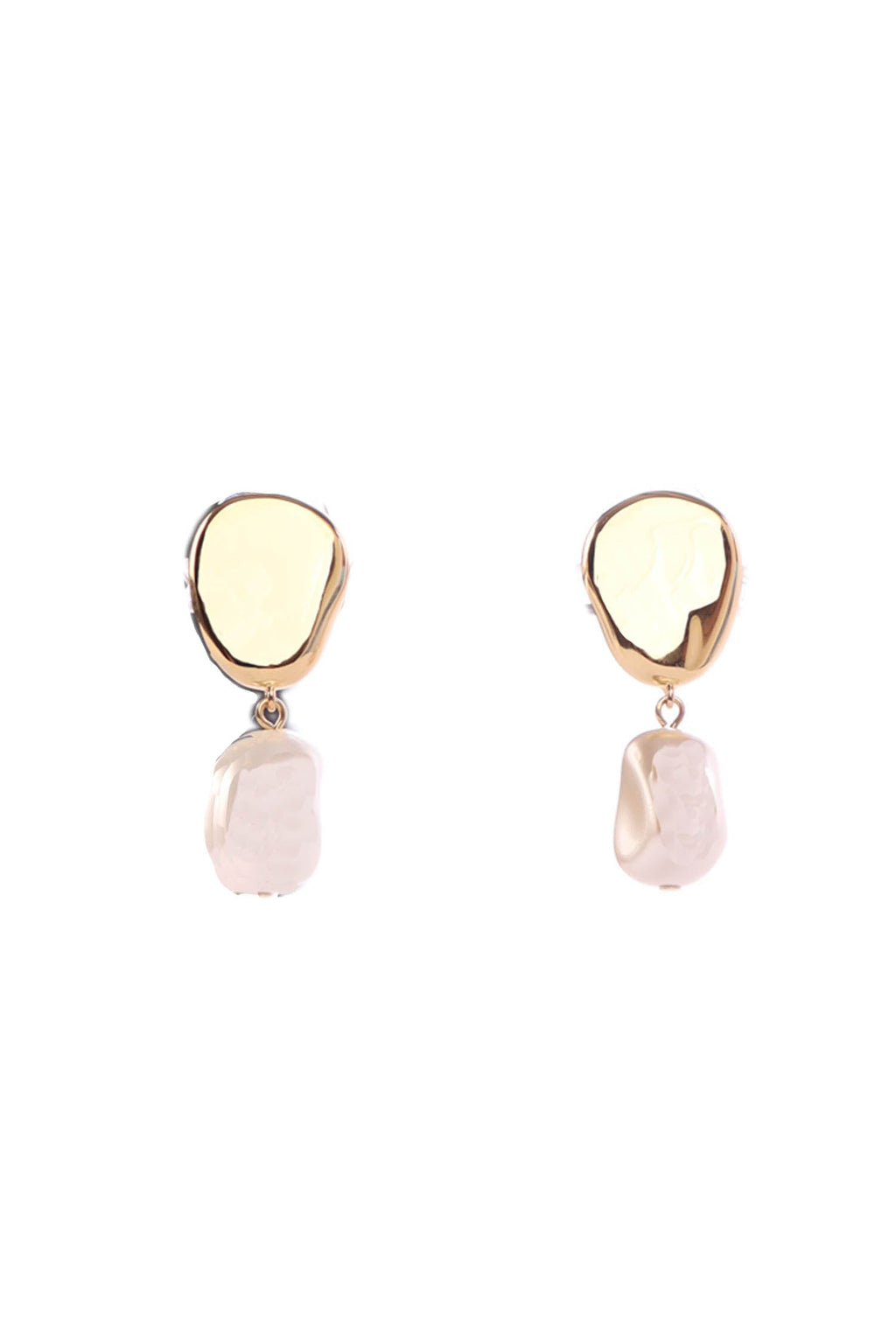 Deena Pearl Earrings in Gold