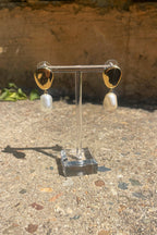 Deena Pearl Earrings in Gold