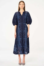 Edwina Shirt Dress in Navy